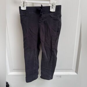 Arizona Jean Company 2T Girls Comfortable Black Kids Leggings Sweatpants Pants